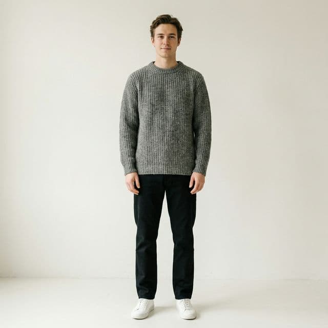 Примерка: Вязаный свитер